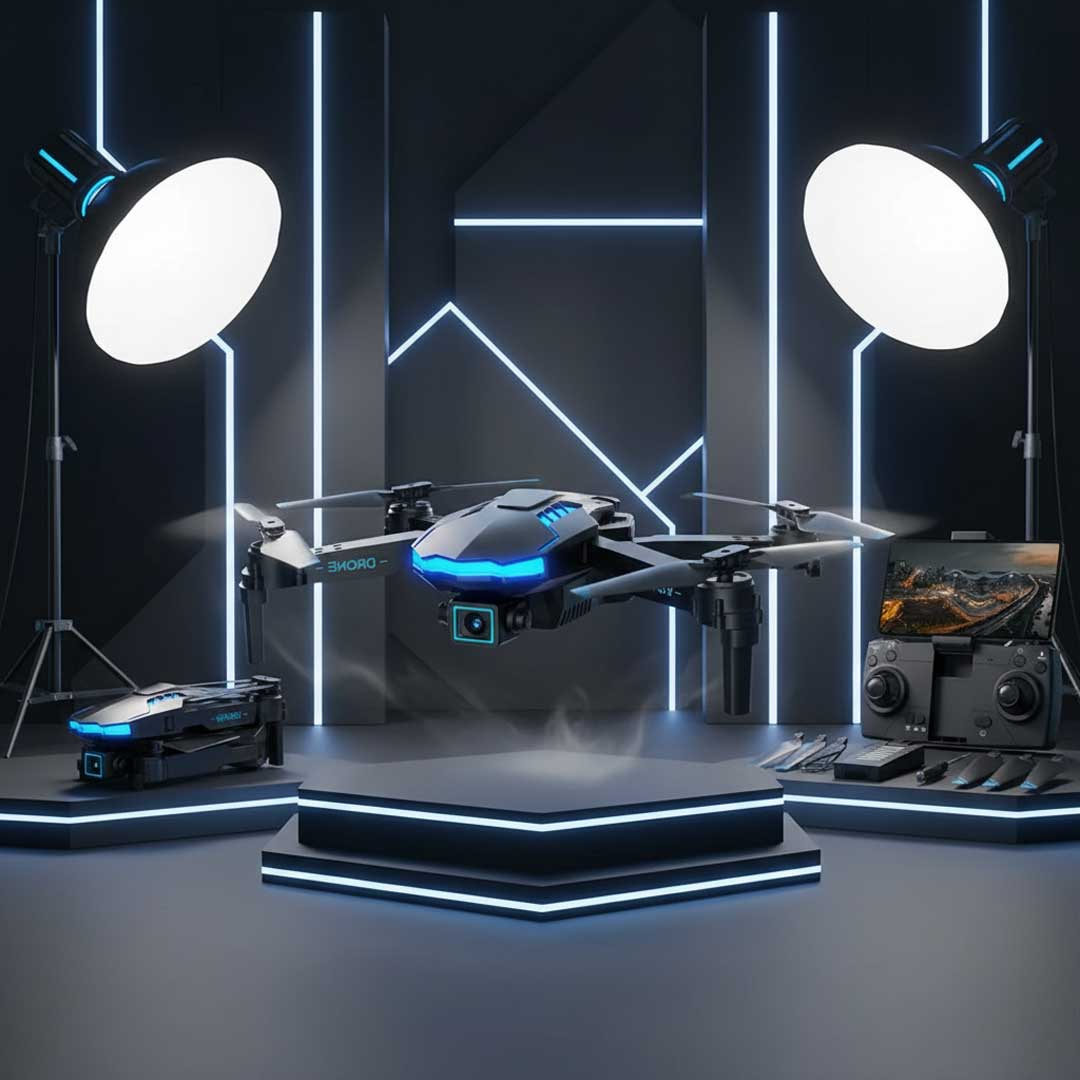 Dron X6 Pro 4K con Cámara Dual, Flujo Óptico, WIFI 2.4G, Evitación de Obstáculos de Tres Lados, Quadcopter RC Plegable RHArobotics 3 Dron X6 Pro 4K con Cámara Dual, Flujo Óptico, WIFI 2.4G, Evitación de Obstáculos de Tres Lados, Quadcopter RC Plegable RHArobotics - Imagen 3