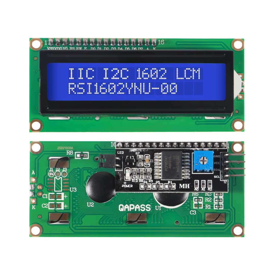 Módulo de pantalla LCD 1602 IC I2C TWI 16x2 1 Módulo de pantalla LCD 1602 IC I2C TWI 16x2