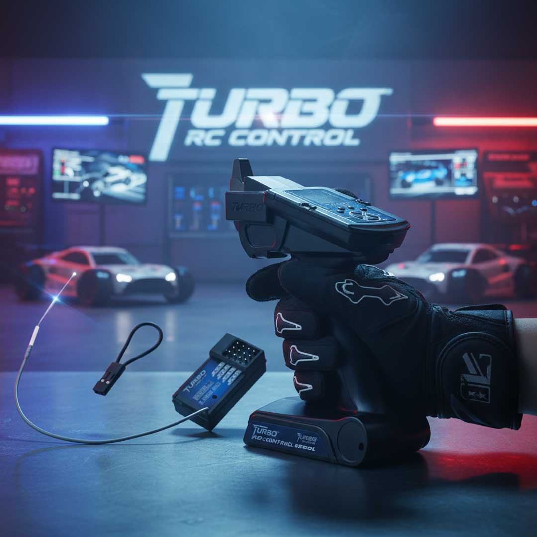 Radio control Batería Turbo Racing 2.4GHz Radio Control Remoto Transmisor 3 Canales RC Transmisor 2 Radio control Batería Turbo Racing 2.4GHz Radio Control Remoto Transmisor 3 Canales RC Transmisor - Imagen 2