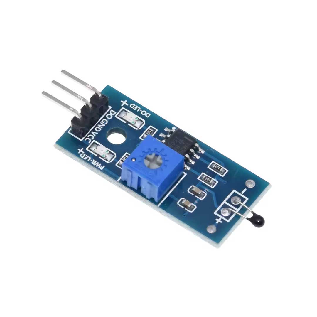 Módulo de detección de temperatura, módulo térmico con interruptor de control de temperatura de salida digital para Arduinora termistor 1 Módulo de detección de temperatura, módulo térmico con interruptor de control de temperatura de salida digital para Arduinora termistor