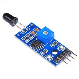 Módulo receptor infrarrojo detector de fuego de 4 pines, 3,3 V-5V, sensor de llama, sensibilidad ajustable para Arduino, Kit DIY