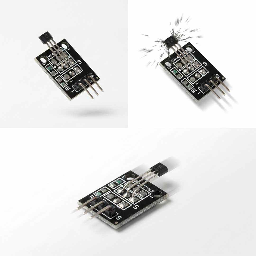 Módulo de sensor de efecto Hall KY-003, módulo de sensor magnético estándar A3144 para Arduino 2 Módulo de sensor de efecto Hall KY-003, módulo de sensor magnético estándar A3144 para Arduino - Imagen 2